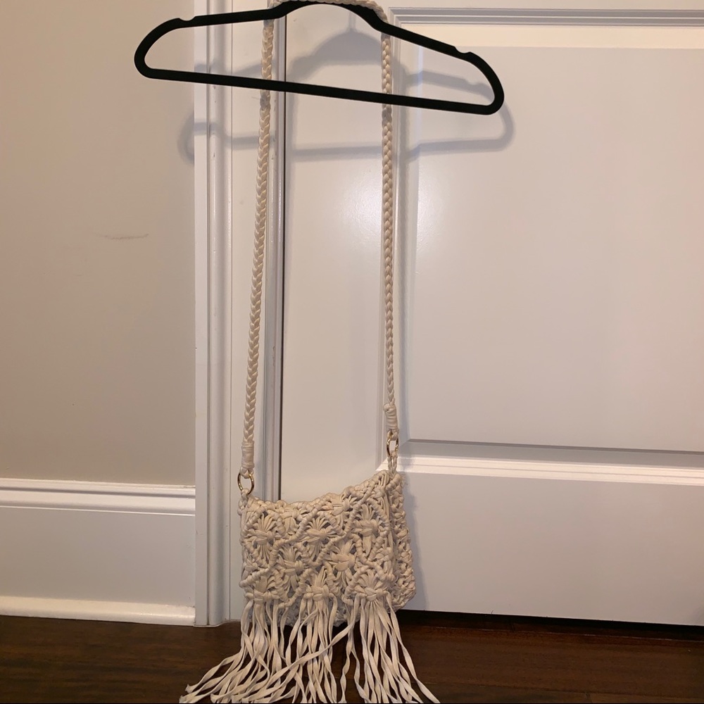 Crochet crossbody purse